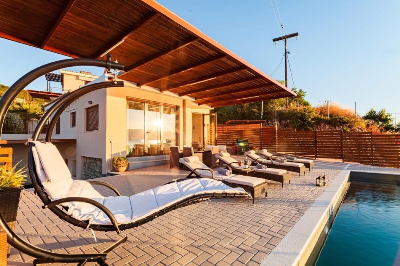 Seaside Summer Bliss - Aurora Luxury Pool Paradise Petalidi Exterior photo