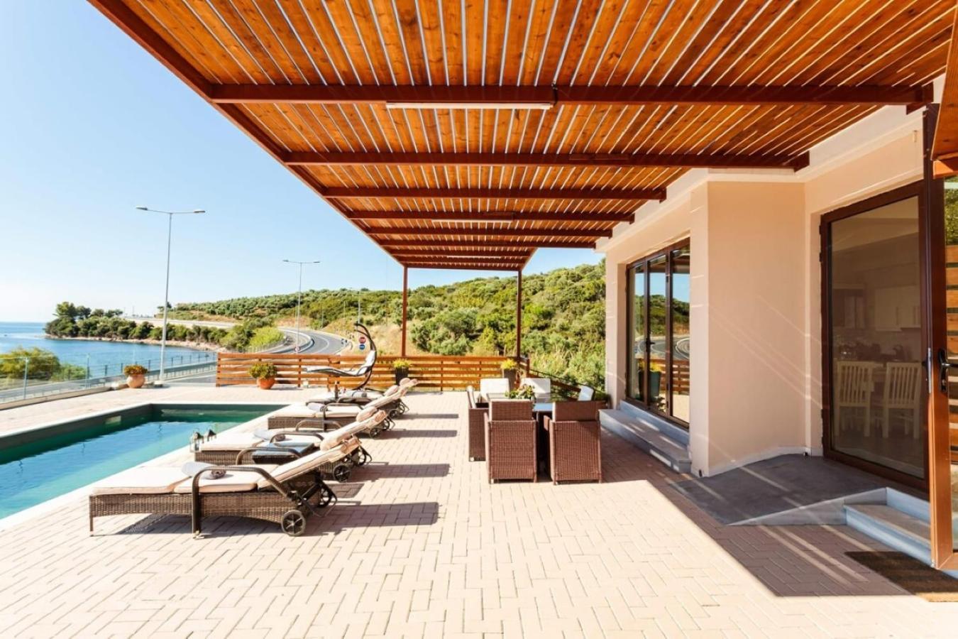 Seaside Summer Bliss - Aurora Luxury Pool Paradise Petalidi Exterior photo