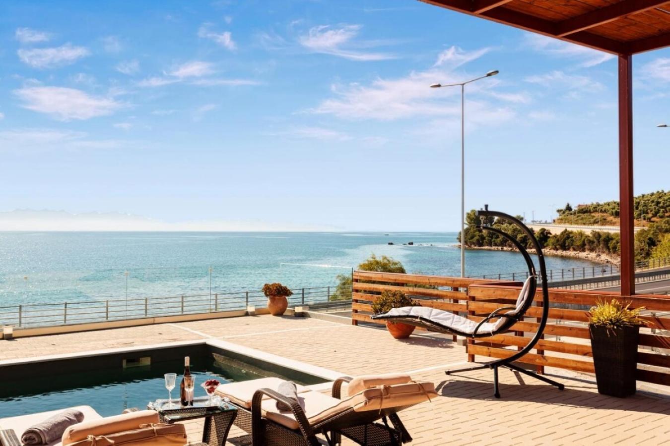 Seaside Summer Bliss - Aurora Luxury Pool Paradise Petalidi Exterior photo